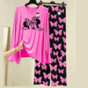 2 Pcs Ladies Stitched Printed Night Dress
