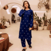 2 Pcs Ladies Unstitched Embroidered Dress
