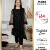 2 Pcs girl's Linen Embroidered Unstitched Dress