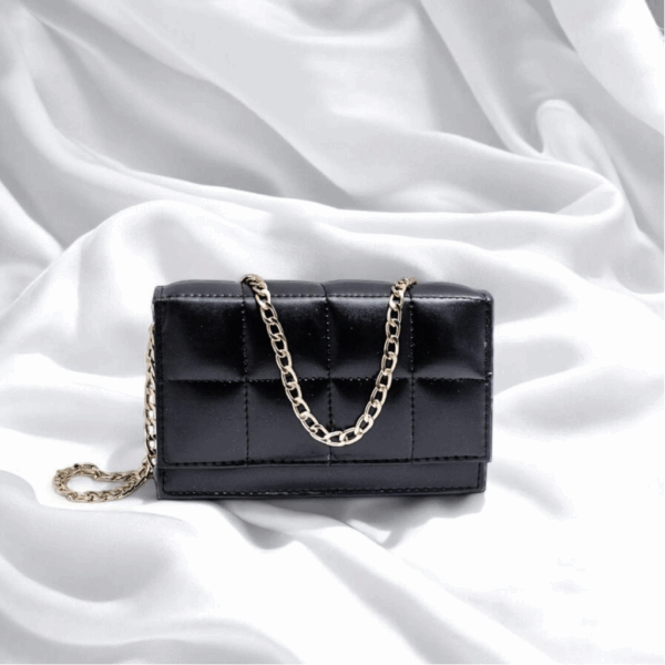 Girl's Stylish Black Crossbody Bag
