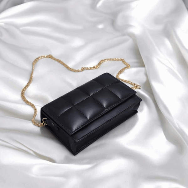 Girl's Stylish Black Crossbody Bag