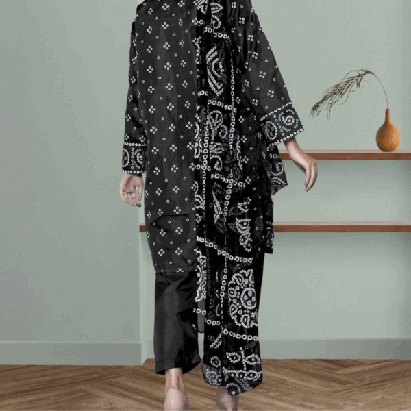 Silk Embroidered 3 piece