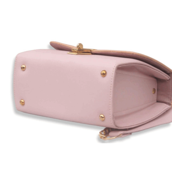 Women's PU Leather Plain Top Handle Shoulder Bag
