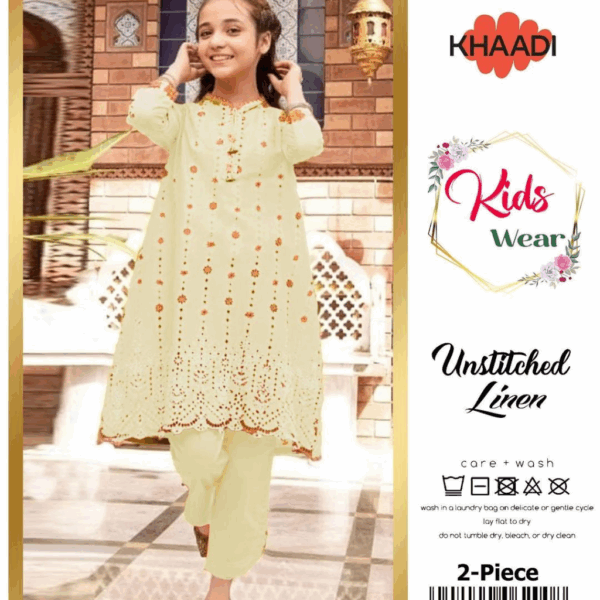 2 Pcs Girls Linen