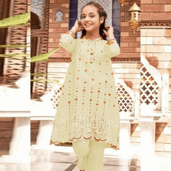 2 Pcs Girls Linen