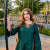 Ladies Embroidered Linen Dress