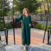 Ladies Embroidered Linen Dress