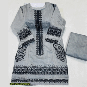 Paper Cotton Embroidered Dress