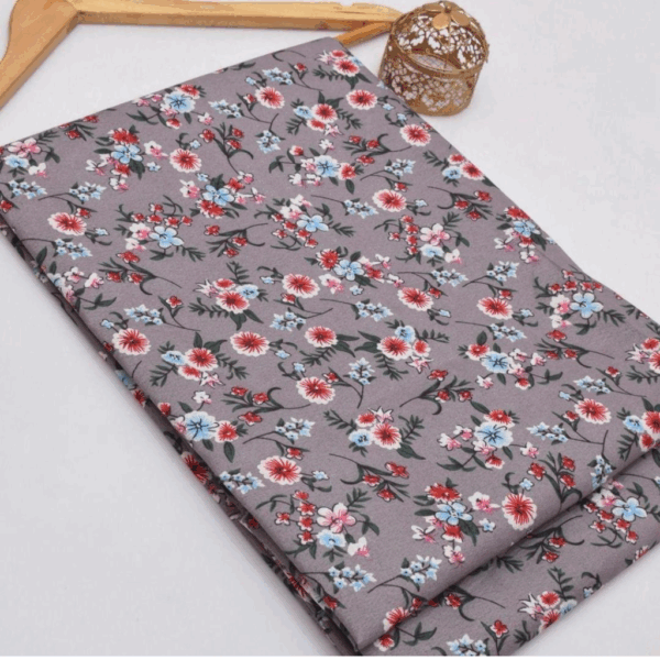 2 Pcs Women's Unstitched Printed Suit
