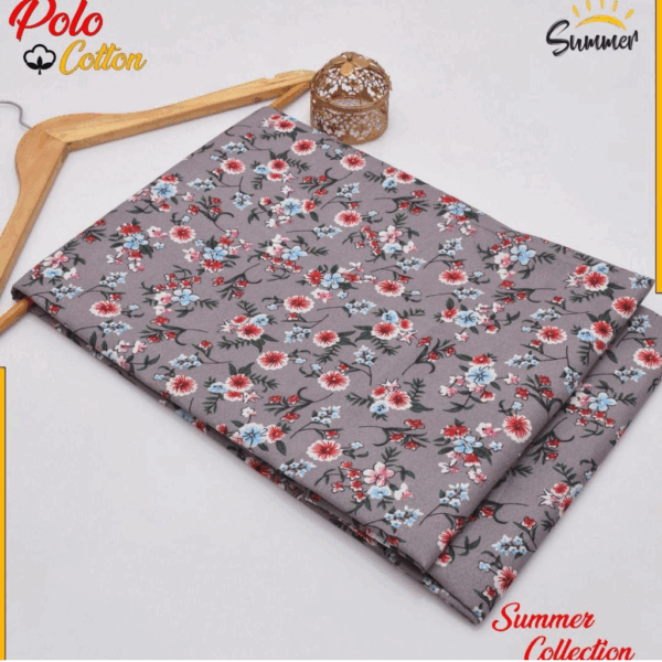 2 Pcs Women's Unstitched Printed Suit
