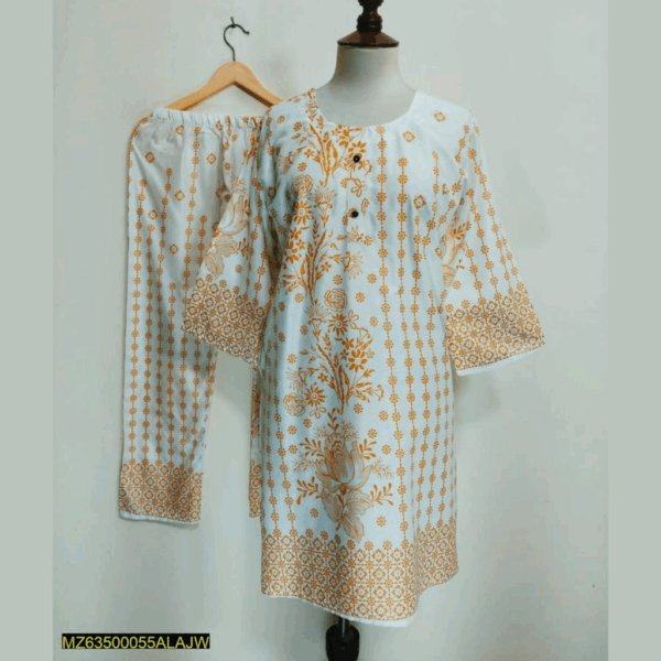 Stitched Lawn Printed Dress