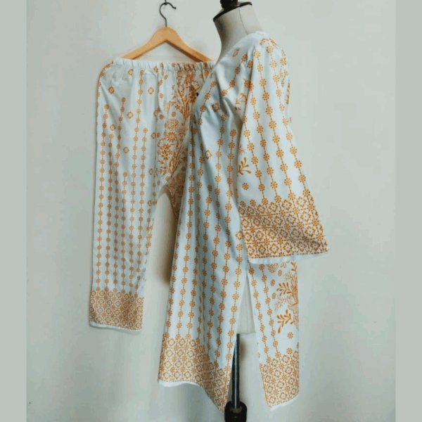 Stitched Lawn Printed Dress