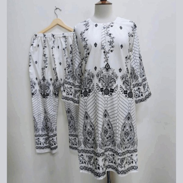 2 Pcs ladies Stitched