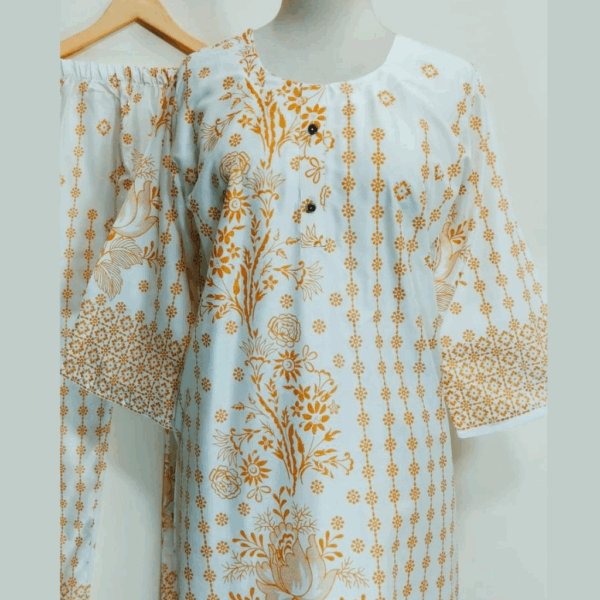Stitched Lawn Printed Dress