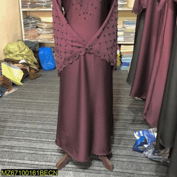 Nida Embroidered Full Abaya