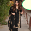 Stitched Embroidered Organza Dress