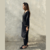 Women Linen Embroidered Dress