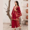 Stitched Linen Embroidered Dress