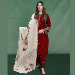 Ladies Unstitched Embroidered Dress