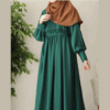 Elegant Green Georgette Abaya